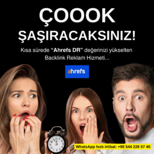 Ahrefs site traffic:Ahrefs DR Değeri yükseltme hizmeti