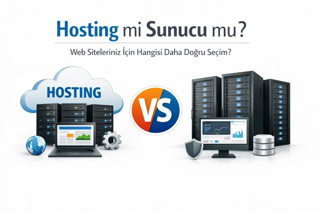 Hosting mi Sunucu mu? Web Siteleriniz İçin Hangisi Daha Doğru Seçim?